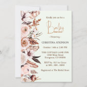 Gepersonaliseerde Boho Wildflower Baby Meisje Douc Kaart (Voorkant)