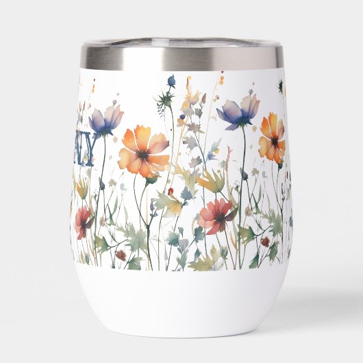 Gepersonaliseerde Boho Wildflowers Gift (Achterkant)