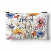 Gepersonaliseerde Boho Wildflowers Print Cut Naaiz