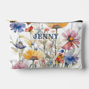 Gepersonaliseerde Boho Wildflowers Print Cut Naaiz Etui