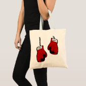 Gepersonaliseerde Bokshandschoenen Tote Bag (Voorkant (product))