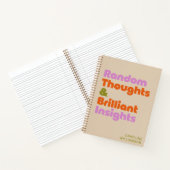 Gepersonaliseerde Bold Creatieve Gedachten Grappig Notitieboek (Binnen)