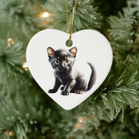 Gepersonaliseerde Bombay Kitten Keramisch Ornament (Boom)