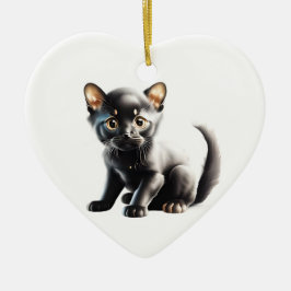 Gepersonaliseerde Bombay Kitten Keramisch Ornament