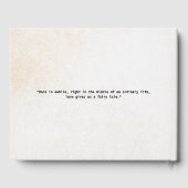 Gepersonaliseerde bomen houden van bruiloft gasten gastenboek (Achterkant)