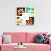 Gepersonaliseerde Bonus Moeder Definitie 4 Foto Canvas Afdruk (Insitu (Woonkamer))
