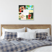 Gepersonaliseerde Bonus Moeder Definitie 4 Foto Canvas Afdruk (Insitu (Slaapkamer))