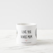 Gepersonaliseerde Bonus Moeder | Love You Bonus Mo Espresso Kop (Voorkant)