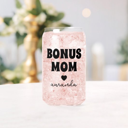 Gepersonaliseerde Bonus Moeder Naam Blikvorm Glas (Insitu (Huwelijk))