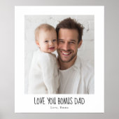 Gepersonaliseerde Bonus Papa Foto | Op Maat Gemaak Poster (Voorkant)