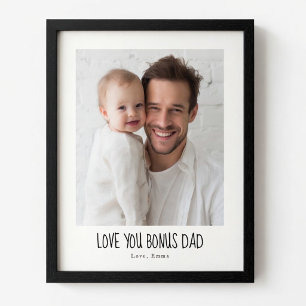 Gepersonaliseerde Bonus Papa Foto   Op Maat Gemaak Poster