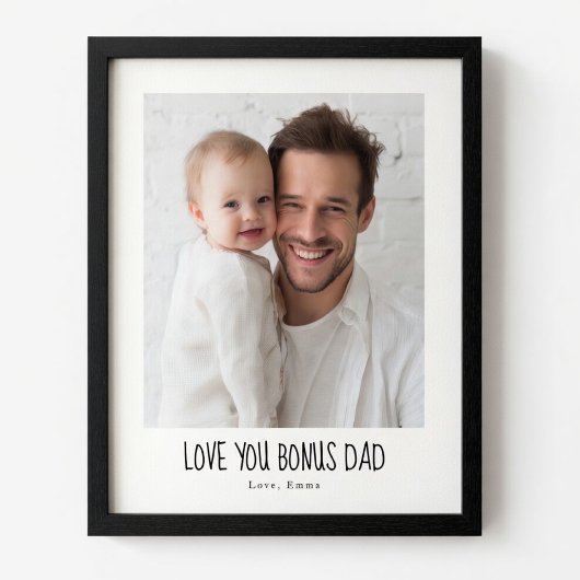 Gepersonaliseerde Bonus Papa Foto | Op Maat Gemaak Poster
