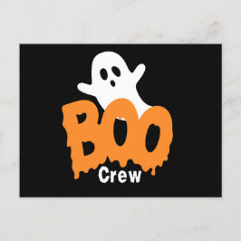 Gepersonaliseerde Boo Crew Halloween Briefkaart