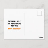 Gepersonaliseerde Boo Crew Halloween Briefkaart (Achterkant)