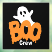 Gepersonaliseerde Boo Crew Halloween Window Cling Raamsticker (Vel 3)