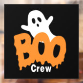 Gepersonaliseerde Boo Crew Halloween Window Cling Raamsticker (Vel 2)