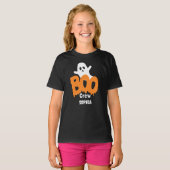 Gepersonaliseerde Boo Crew Kinder Halloween T-shirt (Voorkant volledig)