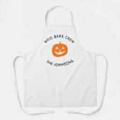 Gepersonaliseerde Boo Crew Pompoen – Gepersonalise Schort (Voorkant)