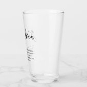 Gepersonaliseerde boodschap aan oma Elegante Typog Glas (Links)