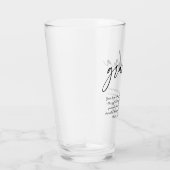 Gepersonaliseerde boodschap aan oma Elegante Typog Glas (Rechts)