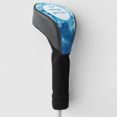 Gepersonaliseerde boodschap golf hoofddeksel golfheadcover (Schuin)