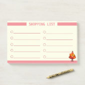 Gepersonaliseerde boodschappenlijst post-it® notes (Op bureau)
