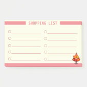 Gepersonaliseerde boodschappenlijst post-it® notes (Voorkant)