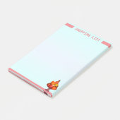 Gepersonaliseerde boodschappenlijst post-it® notes (Schuin)