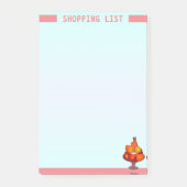 Gepersonaliseerde boodschappenlijst post-it® notes (Voorkant)