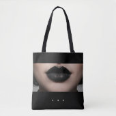 Gepersonaliseerde Boodschappentas - Lippen Tote Bag (Voorkant)