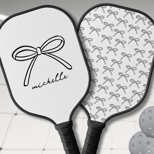 Gepersonaliseerde  boog monogram naam pickleball paddle