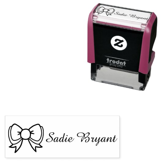 Gepersonaliseerde boog naam stempel (In situ)