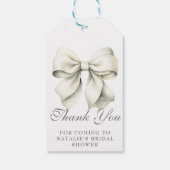 Gepersonaliseerde  boog Vrijgezellenfeest Dank u Cadeaulabel (Achterkant)