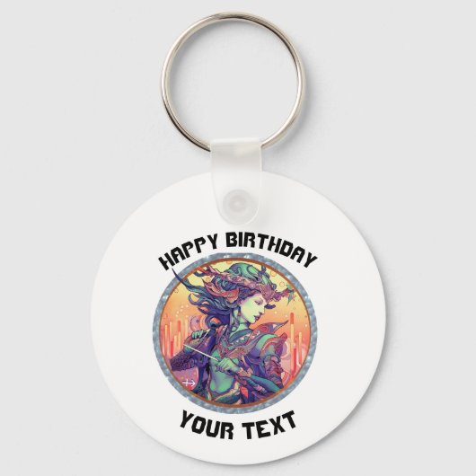 GEPERSONALISEERDE Boogschutter ZODIAC TEKEN Sleutelhanger (Voorkant)