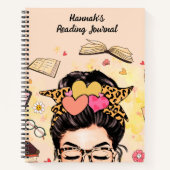 Gepersonaliseerde Book Lover's Reading Journal Not Notitieboek (Voorkant)