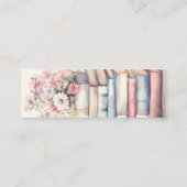 Gepersonaliseerde Book Stack Mini Bladwijzer Mini Visitekaartje (Achterkant)