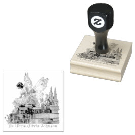 Gepersonaliseerde Bookowner Stamp voor boekenliefh Rubberstempel
