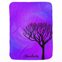Gepersonaliseerde boom Silhouette (noordelijke lic