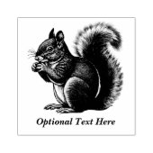 gepersonaliseerde boomeekhoorn rubberstempel (Afrduk)