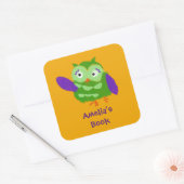 Gepersonaliseerde boomkor Dit boek behoort tot Vierkante Sticker (Envelop)