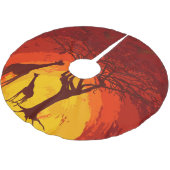 Gepersonaliseerde boomrok African Safari Giraffe S Kerstboom Rok (Gekanteld)