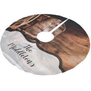 Gepersonaliseerde Boomrok Cowboy Laarzen Schuur Ho Kerstboom Rok