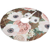 Gepersonaliseerde boomrok geometrische tuin Roos s Kerstboom Rok (Gekanteld)