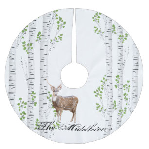 Gepersonaliseerde boomrok hert Doe Buck Woodland H Kerstboom Rok