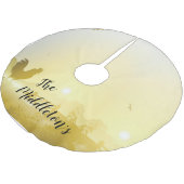 Gepersonaliseerde boomrok Sunny Morning Boerderij  Kerstboom Rok (Gekanteld)