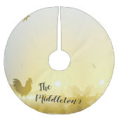 Gepersonaliseerde boomrok Sunny Morning Boerderij  Kerstboom Rok (Voorkant)