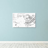 Gepersonaliseerde Boot Sailor Navy Nautical Home & Canvas Afdruk (Insitu (Houten vloer))