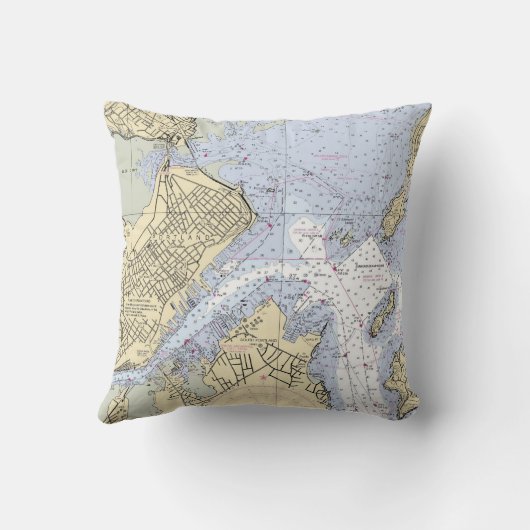 Gepersonaliseerde Boot Sailor Navy Nautical Home & Kussen (Achterkant)