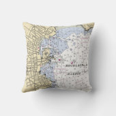 Gepersonaliseerde Boot Sailor Navy Nautical Home & Kussen (Achterkant)