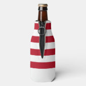 Gepersonaliseerde Boot Waterverf Nautisch Flesjeskoeler (Fles Achterkant)